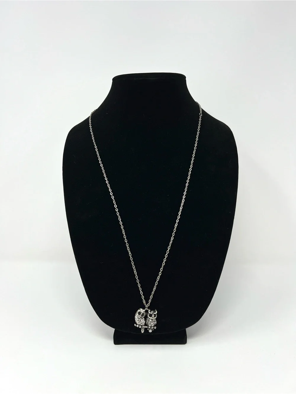 Silver Owl Pendant Necklace for Women - Charming Silver Tone